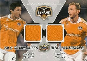 2012 Upper Deck MLS Materials Dual Davis - Ching Jersey Card