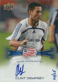 2012 Upper Deck MLS Soccer SP Autograph Clint Dempsey Card