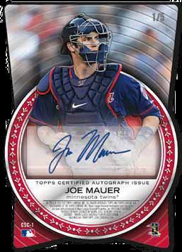 2012 Topps Chrome Buster Posey - Joe Mauer Cut From Autograph