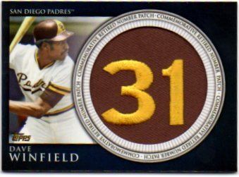 2012 Topps Series 2 Dave Winfield Retired Number Patch