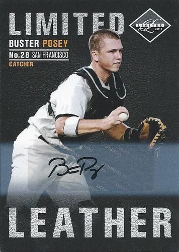 2011 Panini Limited Leather Autograph Buster Posey Card #18