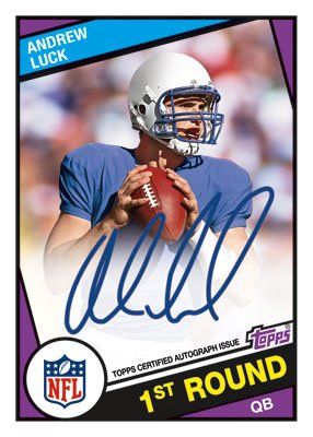 2012 Topps Football Andrew Luck 1984 Autograph