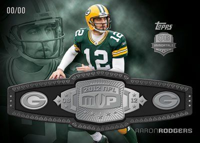 2012 Topps Football Aaron Rodgers MVP Belt