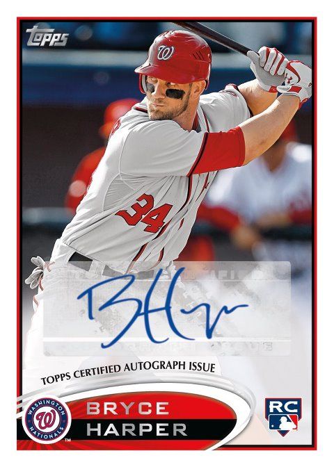 2012 Topps Series 2 Bryce Harper Autograph RC