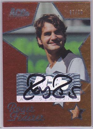 Ace Authentics Roger Federer Autograph Card