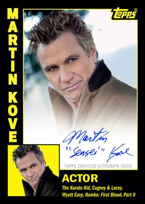 2012 Topps Archives Martin Kove Autographs