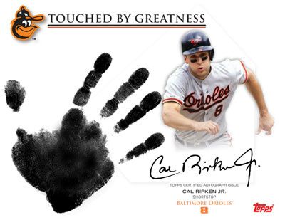 2012 Topps Archives Cal Ripken Jr. Autograph Handprint