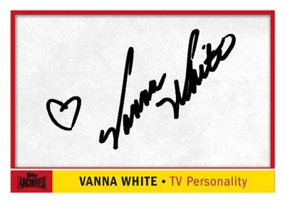 2012 Topps Archives Vanna White Autograph