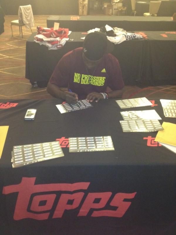 RGIII Robert Griffin III signing for Topps