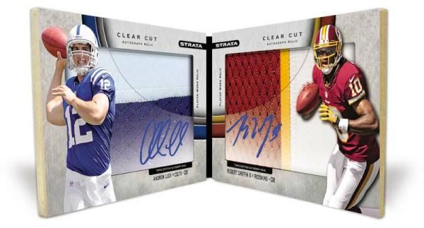 2012 Topps Strata Andrew Luck Robert Griffin III Dual Auto