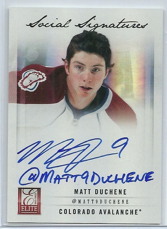 2011-12 Donruss Elite Social Signatures #3 Matt Duchene W/Twitter Name