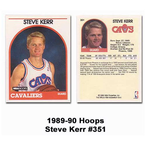 1989-90 Hoops Steve Kerr Rookie RC Card