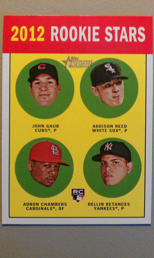 2012 Topps Heritage Card #54 Base Rookie Stars