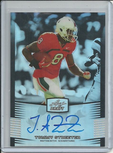 2012 Leaf Metal Draft Tommy Streeter Autograph