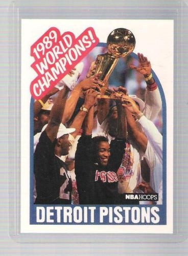 1989-90 NBA Hoops Detroit Pistons Sp Championship Card