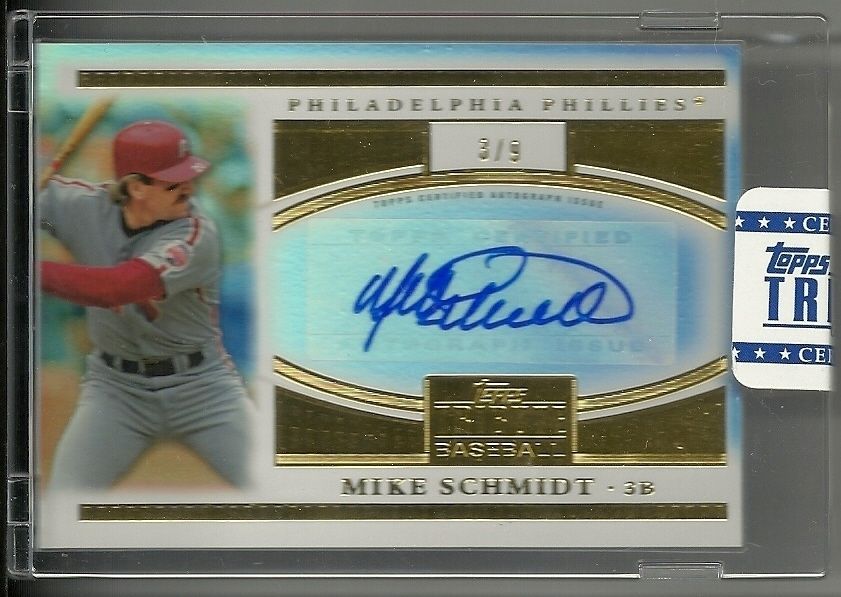 2012 Topps Tribute Mike Schmidt To the Stars Auto