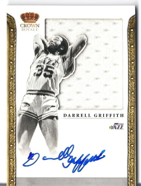 2011-12 Panini Preferred Silhouettes Darrell Griffith Autograph Jersey Card