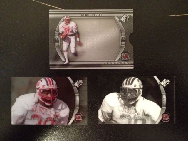 2012 Upper Deck SPx George Rodgers Shadow Box Holder