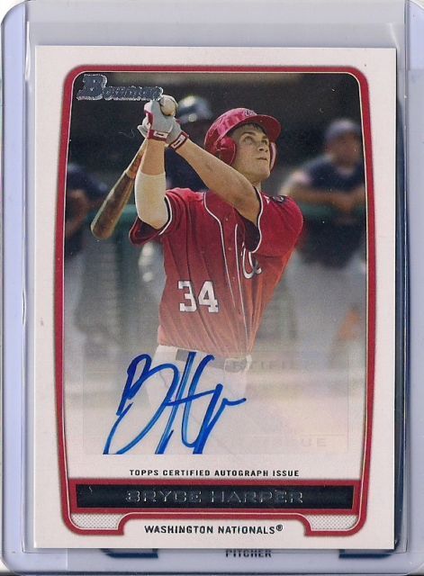 2012 Bowman Baseball Bryce Harper Autograph