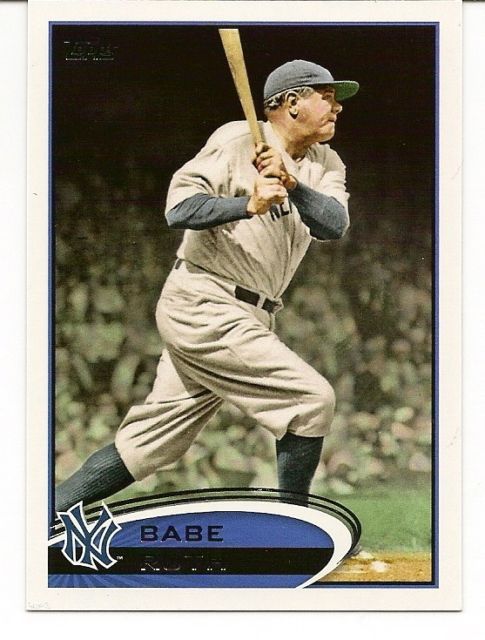 2012 Topps Series 2 Babe Ruth Sp Card