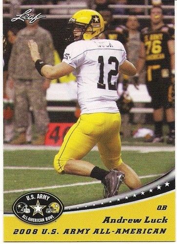 2012 Leaf Draft Andrew Luck US Army Bowl
