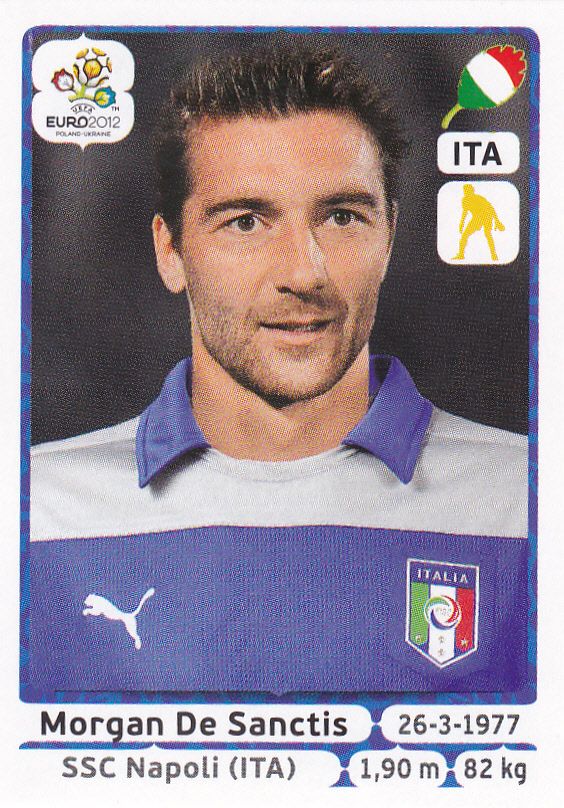 2012 Panini Euro Soccer Stickers Italy Sanctis