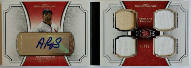2012 Topps Museum Collection Albert Pujols Book Autograph