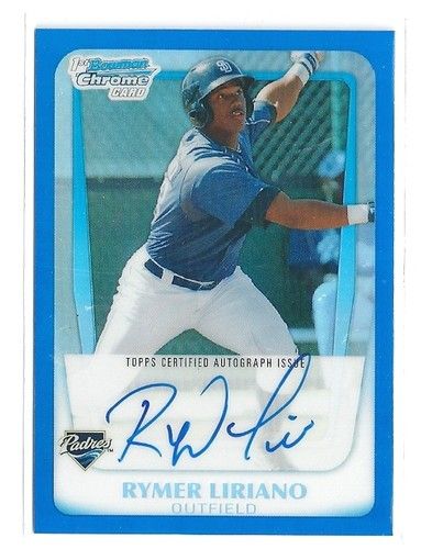 2011 Bowman Rymer Liriano Blue Refractor Autograph