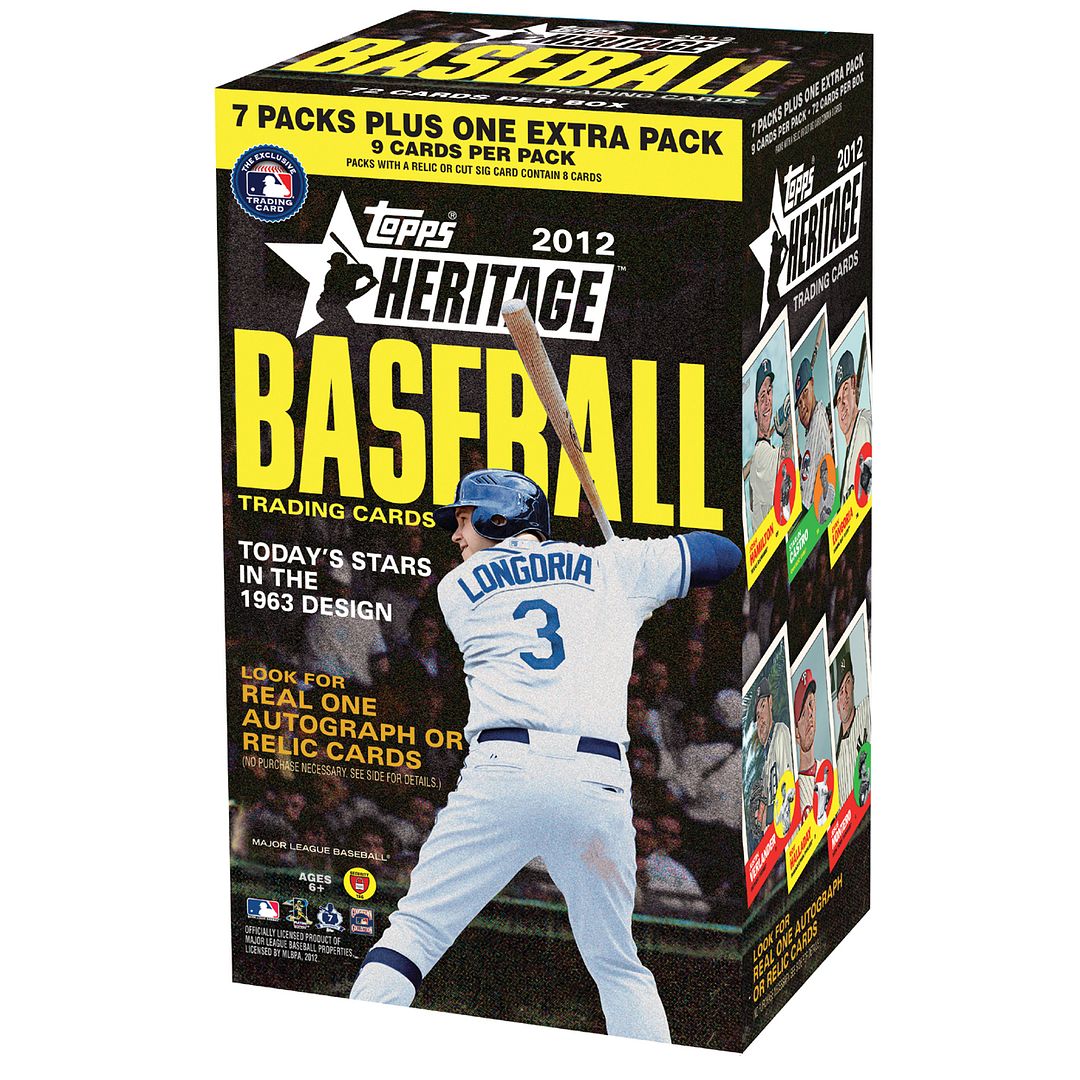2012 Topps Heritage Baseball Retail Blaster Box