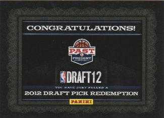 2011/12 Panini Gold Standard NBA Draft Pick Redemption
