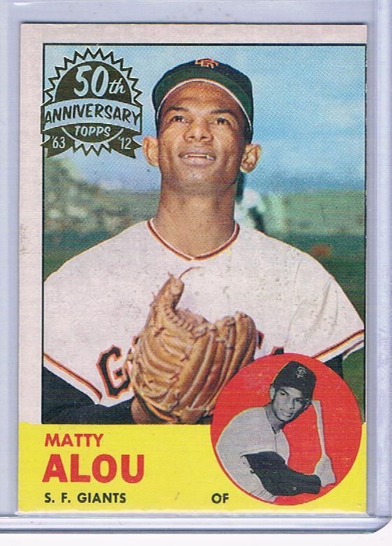 2012 Topps Heritage Baseball Matty Alou Buyback 50th Anniversary 