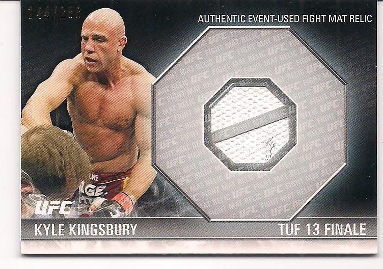 2012 Topps UFC Knockout Fight Mat Relic Kyle Kingsbury Card