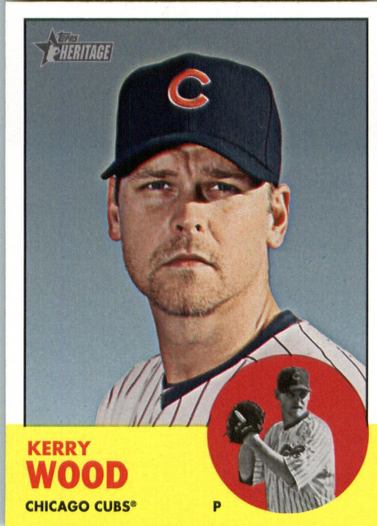 2012 Topps Heritage Kerry Wood Base Card 