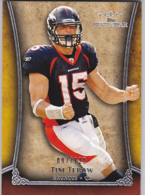 2011 Topps 5 Five Star Tim Tebow Base Card