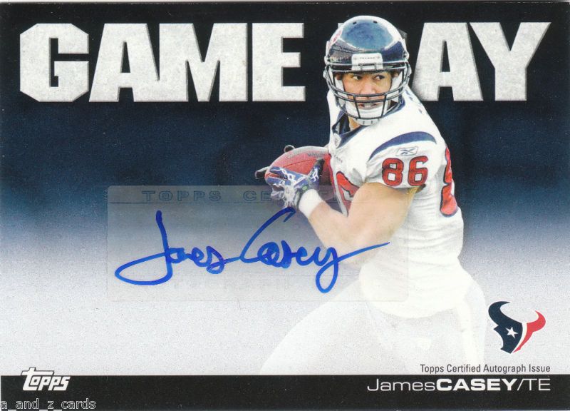 2011 Topps Gameday James Casey Autograph