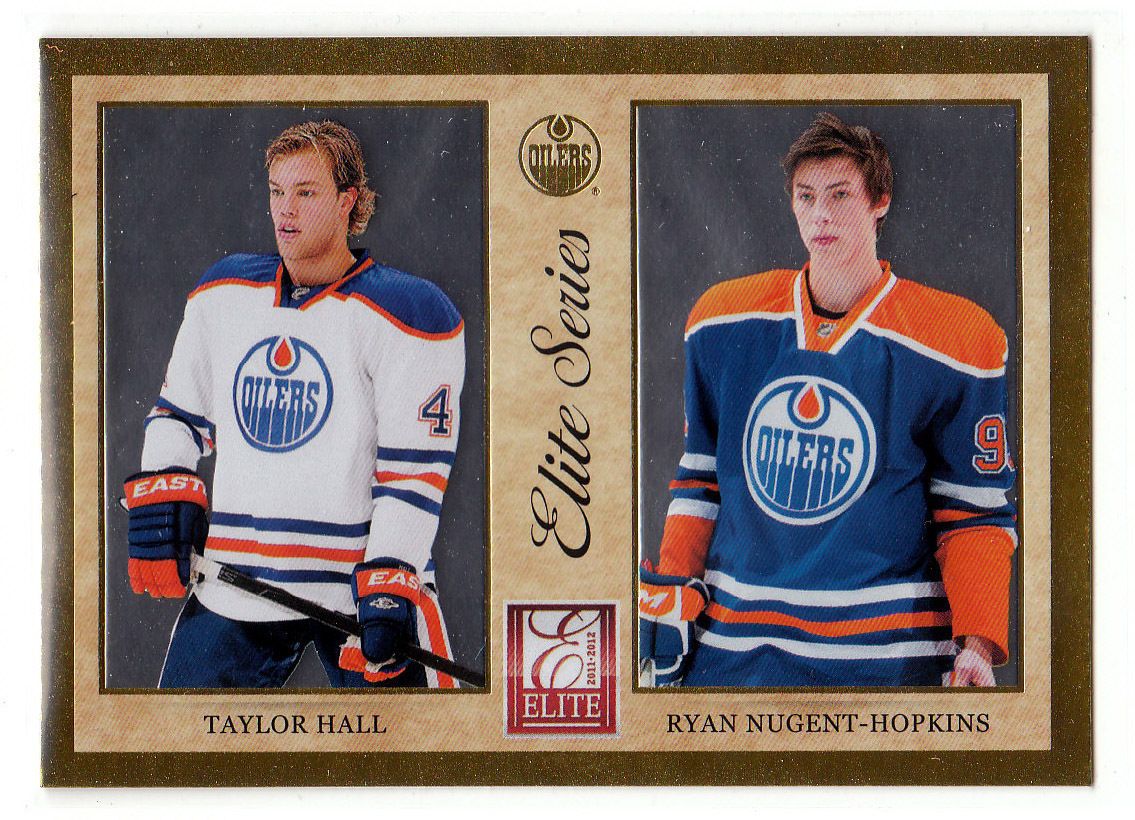 2011-12 Donruss Elite Taylor Hall - Ryan Nugent-Hopkins Insert Card