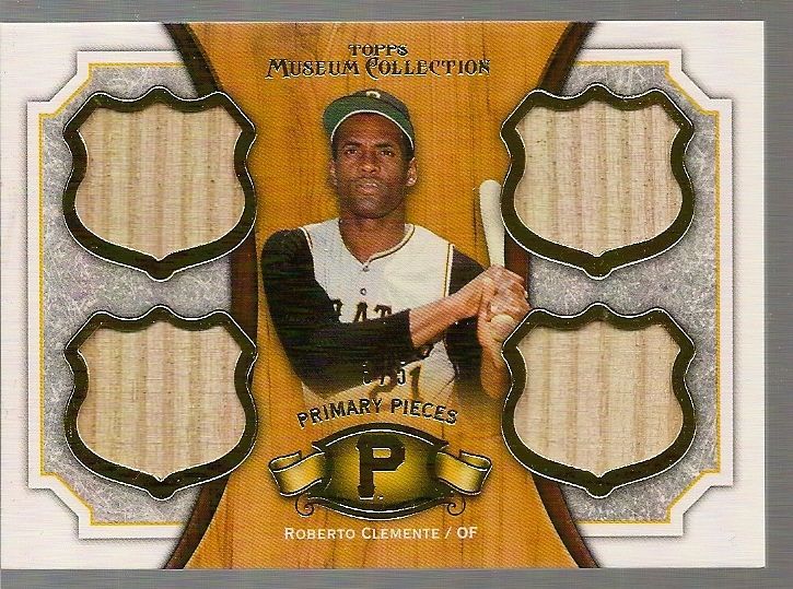 2012 Topps Museum Collection Roberto Clemente Quad Bat