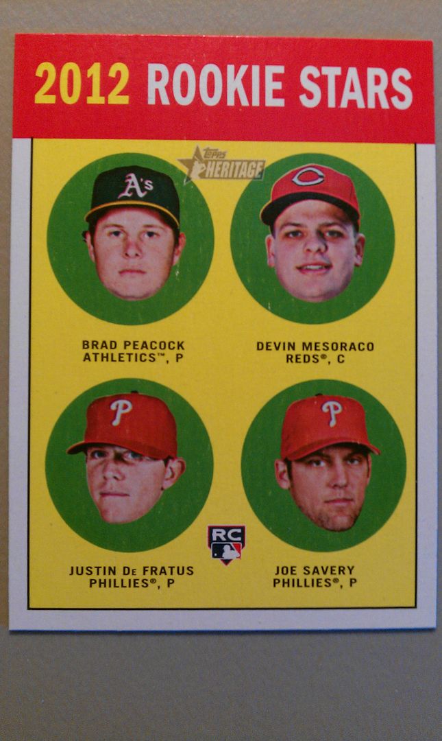 2012 Topps Heritage Card #29 Base Rookie Stars