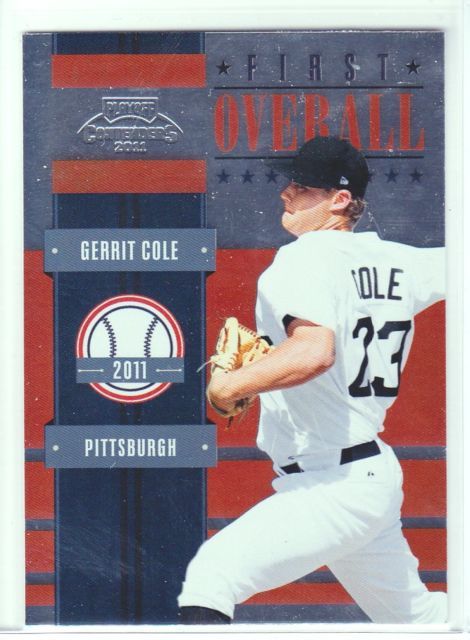 2011 Panini Contenders Gerrit Cole First Overall