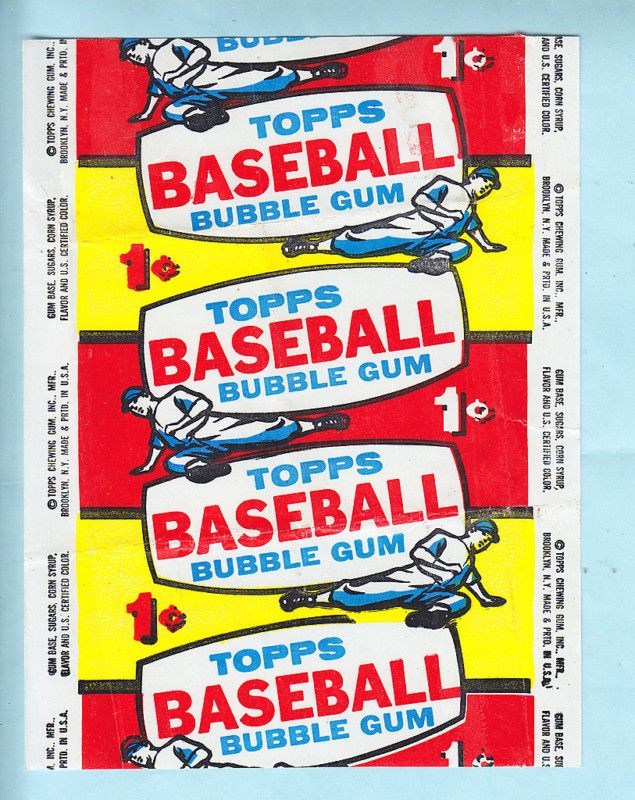 1957 Topps Baseball Wrapper 1 Cent