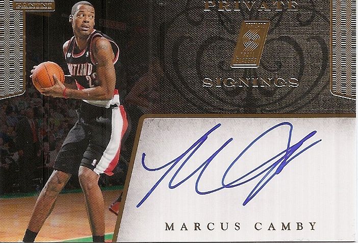 11-12 Panini NBA Hoops Marcus Camby Private Signings