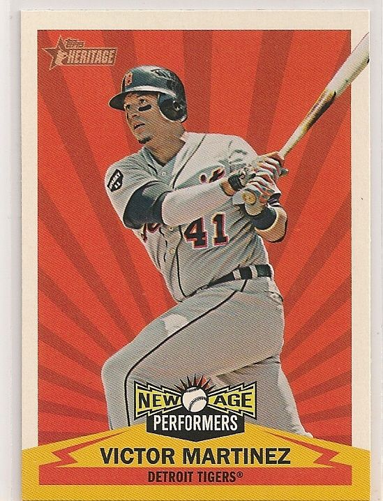 2012 Topps Heritage Victor Martinez New Age Perfromers