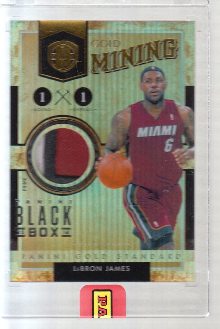 2012 Panini Black Box LeBron James Gold Standard 1/1