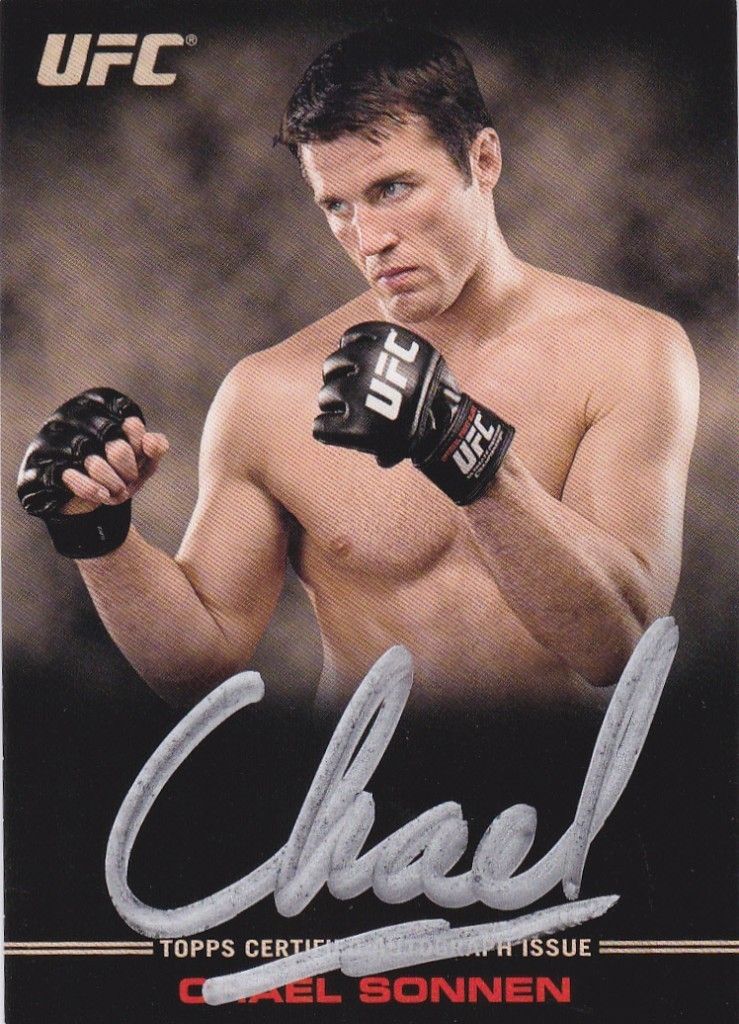 2012 Topps UFC Knockout Chael Sonnen Autograph Card