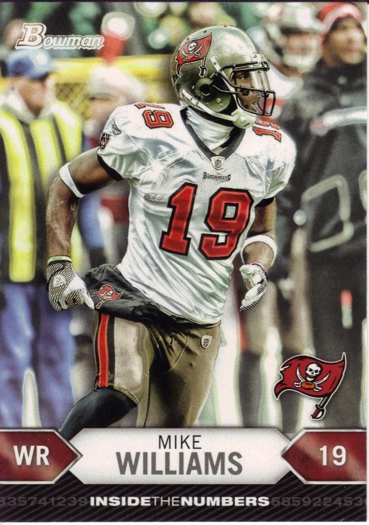 2012 Bowman Mike Williams Inside the Numbers