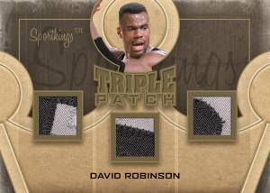 2012 Sportkings Series E Triple Patch Card #TP-11 David Robinson