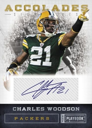 2011 Panini Playbook Accolades Autograph Charles Woodson Card