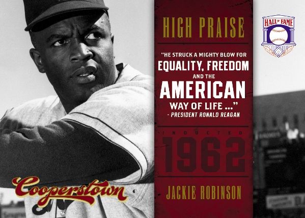 2012 Panini Cooperstown Jackie Robinson High Praise Insert Card