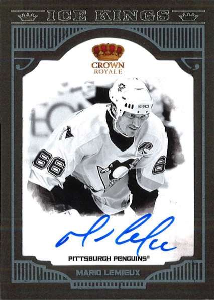 2011-12 Panini Crown Royale Ice Kings Mario Lemieux Autograph Card