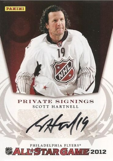 2012 Panini NHL Private Signings Scott Hartnell Fathers Day